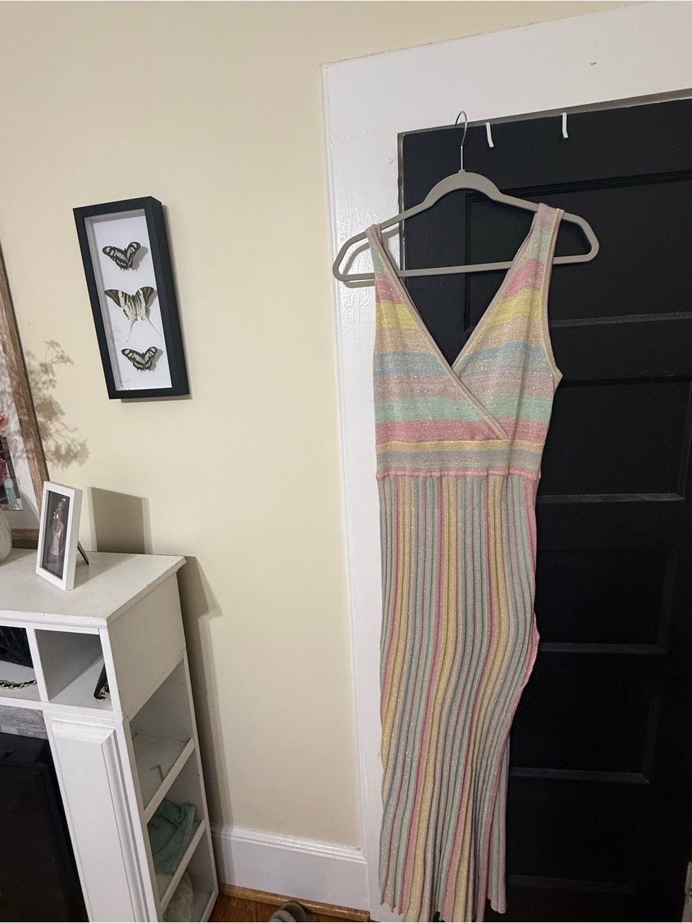 Love Shack Fancy Pastel Striped Knit Maxi Dress - Women